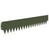 vidaXL Acabamento para Gramado 10 pcs 103 x 20 cm metal Verde-Azeitona