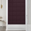 vidaXL Painel de parede 12 pcs 30x30 cm tecido 1,08 m&sup2; roxo