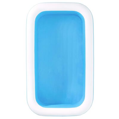 Bestway Piscina insuflável retangular 262x175x51 cm azul e branco