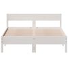vidaXL Cama sem colch&atilde;o 120x190 cm madeira de pinho maci&ccedil;a branco
