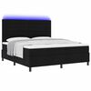 vidaXL Cama Box com colch&atilde;o com led Preto 180 x 200 cm tecido