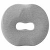 vidaXL Almofada assento Cor s&oacute;lida Cinzento-claro 42 x 36,5 x 8 cm