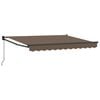 vidaXL Toldo retr&aacute;til Cinzento-acastanhado 3 x 2 m