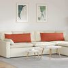 vidaXL Travesseiros de Sof&aacute; 2 pcs Laranja Vermelho 120 x 40 cm