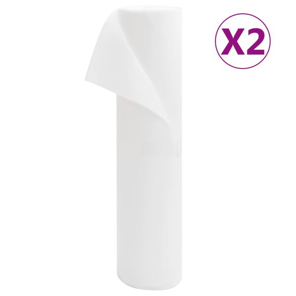 vidaXL Cobertura para plantas 2 rolos 70 g/m&sup2; 50x1,6 m