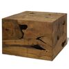 vidaXL Mesa de centro 50x50x35 cm teca genu&iacute;na castanho
