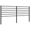 vidaXL Cabeceira de substitui&ccedil;&atilde;o 193 cm metal preto