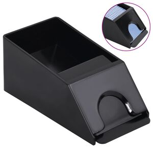 vidaXL Suporte de cartas para 2 baralhos preto