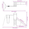 vidaXL Conjunto de brincar para exterior madeira de pinho impregnada
