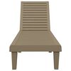 vidaXL Espreguiçadeira 155x58x83 cm polipropileno castanho-claro