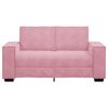 vidaXL Sof&aacute; de 2 lugares veludo 160x78x84 cm rosa