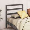 vidaXL Cabeceira de cama 96x4x100 cm pinho maciço cinzento