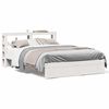 vidaXL Estrutura de cama c/ cabeceira sem colch&atilde;o 160x200 cm branco