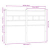 vidaXL Cabeceira de substitui&ccedil;&atilde;o 120cm derivados madeira/a&ccedil;o carvalho castanho
