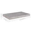 vidaXL Prateleiras de parede 4 pcs 50x23x3,8 cm MDF cinzento-cimento
