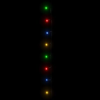 vidaXL Cordão de luzes com 150 luzes LED 15 m PVC multicolorido