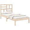 vidaXL Estrutura de cama solteiro 90x190 cm madeira maciça