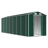 vidaXL Abrigo de jardim 191x640x198 cm a&ccedil;o galvanizado verde