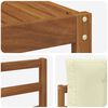 vidaXL Conjunto de Sof&aacute;s para Exterior 5 pcs Natural e Creme