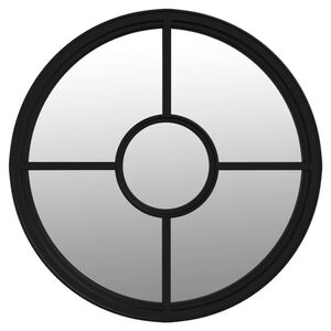 vidaXL Espelho em ferro p/ uso no interior 40x4 cm preto