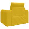 vidaXL Sof&aacute;-Cama Amarelo 98 x 71 x 83 cm Veludo