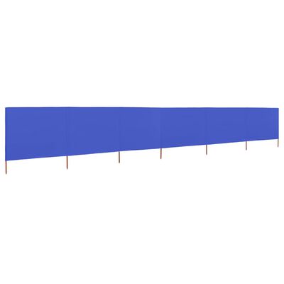 vidaXL Para-vento com 6 painéis em tecido 800x120 cm azul-ciano