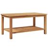 vidaXL Mesa de centro Castanho 90 x 50 x 45 cm Madeira de Teca S&oacute;lida