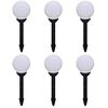 vidaXL Candeeiros de exterior 6 pcs LED 20 cm com estacas de enterrar