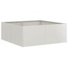vidaXL Vaso/floreira 80x80x30 cm a&ccedil;o inoxid&aacute;vel
