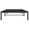 vidaXL Estrutura de cama metal 107x203 cm preto