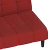 vidaXL Sof&aacute;-cama de 2 lugares veludo vermelho tinto