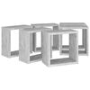 vidaXL Prateleiras parede forma de cubo 6 pcs 30x15x30cm cinza cimento
