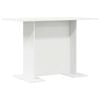 vidaXL Mesa de jantar 110 x 60 x 75 cm Derivados de Madeira Branco