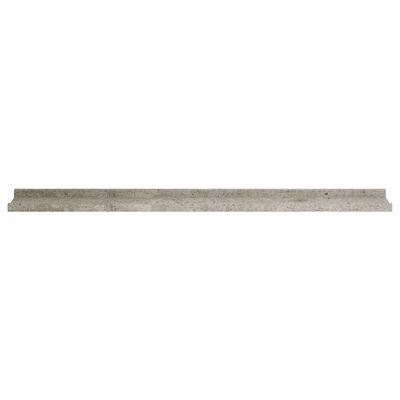 vidaXL Prateleiras de parede 4 pcs 100x9x3 cm cinzento cimento