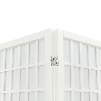 vidaXL Biombo dobrável com 6 painéis estilo japonês 240x170 cm branco