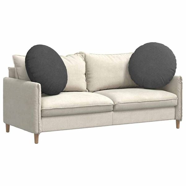 vidaXL Almofadas de Assento 2 pcs Cinza Escuro &Oslash; 60 cm