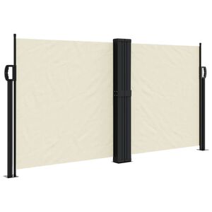 vidaXL Toldo lateral retr&aacute;til 120x1200 cm creme