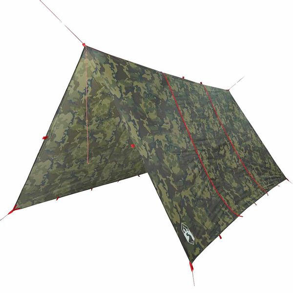 vidaXL Lona de campismo 451x420 cm imperme&aacute;vel camuflagem