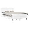 vidaXL Estrutura de cama com colch&atilde;o Branco 140 x 190 cm