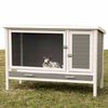 Kerbl Coelheira Samy ECO pl&aacute;stico 116x57x82 cm cinzento e branco