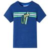T-shirt para crian&ccedil;a azul-escuro mesclado 128