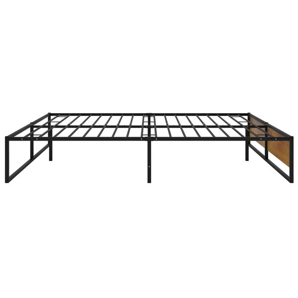 vidaXL Estrutura de cama 200x200 cm metal preto