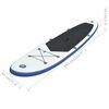 vidaXL Prancha de paddle SUP insuflável azul e branco