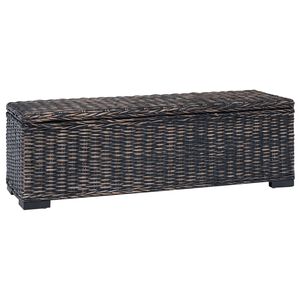 vidaXL Caixa de Armazenamento com armazenamento Preto 110 x 35 x 45 cm