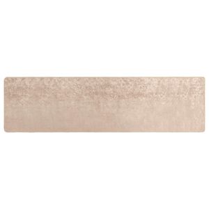 vidaXL Passadeira MARSA Bege 80 x 350 cm Poli&eacute;ster e PVC