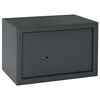 vidaXL Cofre com bloqueio Cinzento-escuro 31 x 20 x 20 cm A&ccedil;o