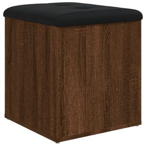 vidaXL Banco arruma&ccedil;&atilde;o 42x42x45 cm derivados madeira carvalho castanho