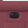 vidaXL Poltrona reclin&aacute;vel elevat&oacute;ria el&eacute;trica tecido vermelho-tinto