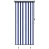 vidaXL Estore de rolo para exterior 120x250 cm azul e branco