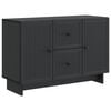 vidaXL Buffet com gaveta Preto 89 x 34,5 x 60 cm Derivados de Madeira
